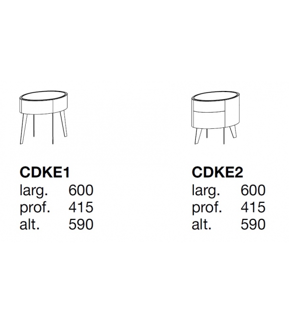 Kelly Poliform Bedside Cabinet
