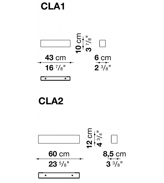 Leukon Maxalto Lampada da Parete