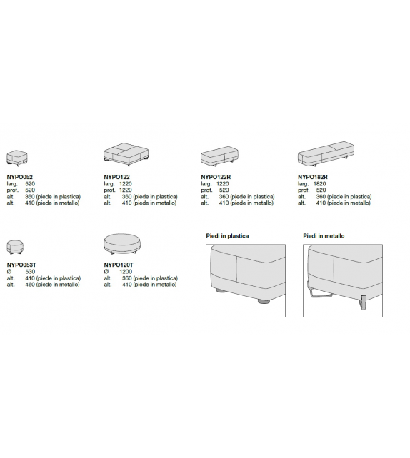 New York Poliform Repose Pieds