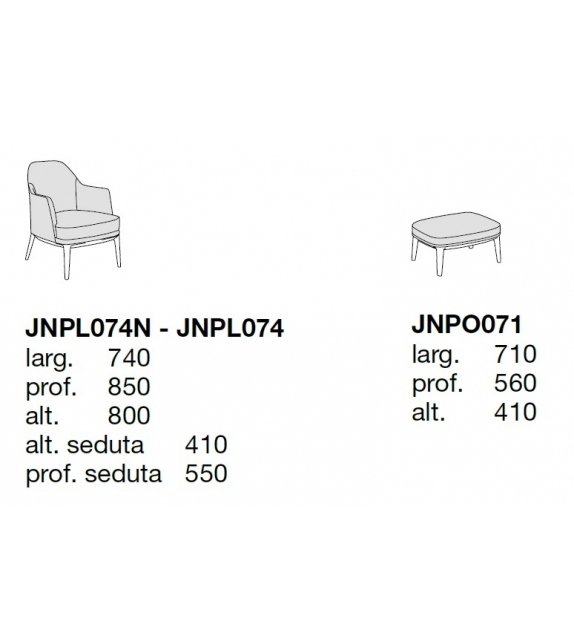 Jane Large Poliform Fauteuil