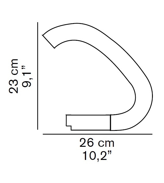 Acrilica Tischlampe Oluce