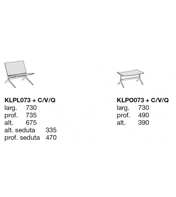 Kay Lounge Poliform Fauteuil