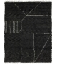 Nomadic Charcoal-Ivory Amini Rug