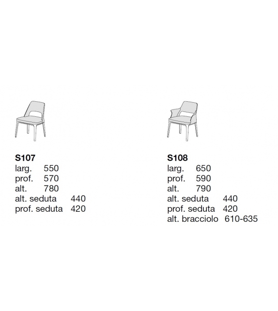 Sophie Lite Poliform Chaise