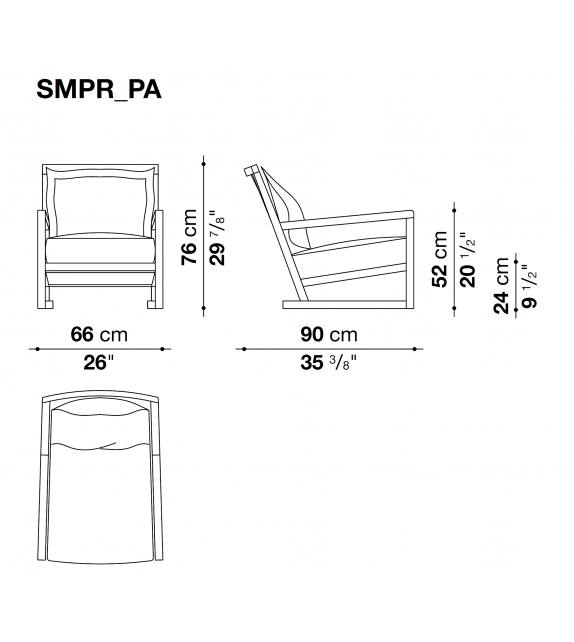 Clio Maxalto Fauteuil avec Dossier Tissé