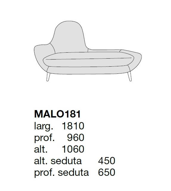 Mad Chaise Longue Poliform Méridienne