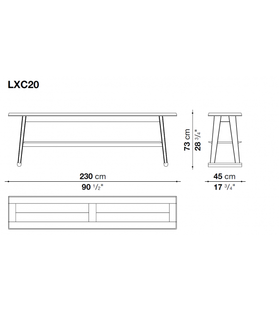 Recipio '14 Maxalto Consola de Madera