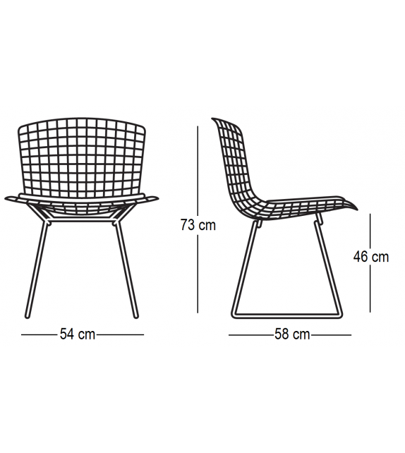 Bertoia Chaise Avec Coussin Knoll