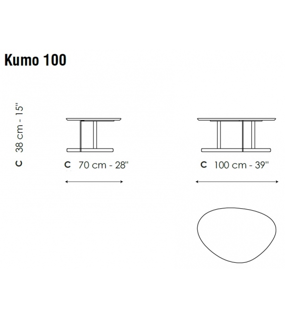 Kumo Ceramic Bonaldo Tavolino