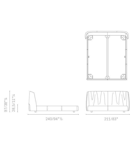 Archibald Poltrona Frau Bed