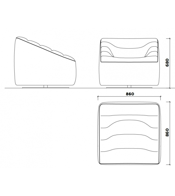 Wellen Karl Lagerfeld Maison Fauteuil Pivotant