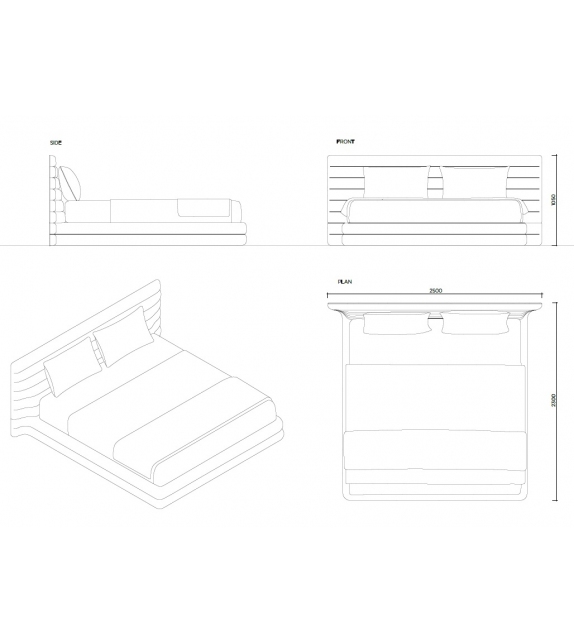 Wellen Karl Lagerfeld Maison Cama