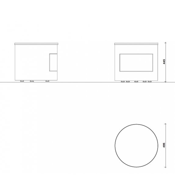 Wellen Karl Lagerfeld Maison Table de Chevet