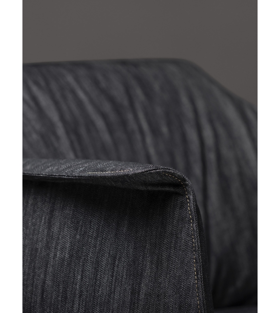 Archibald Denim Edition Poltrona Frau Armchair