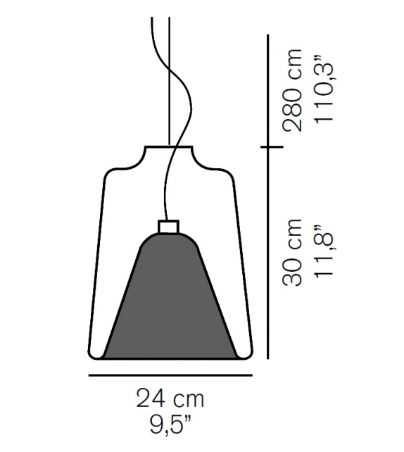 Lanterna Oluce Pendant Lamp
