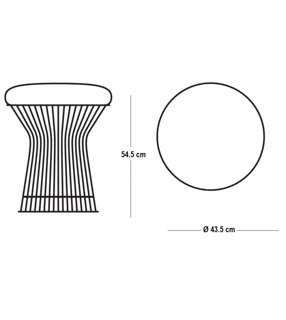 Platner Sgabello Knoll