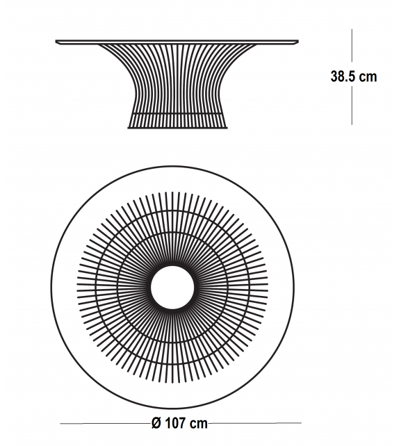 Platner Mesita Baja Large Knoll