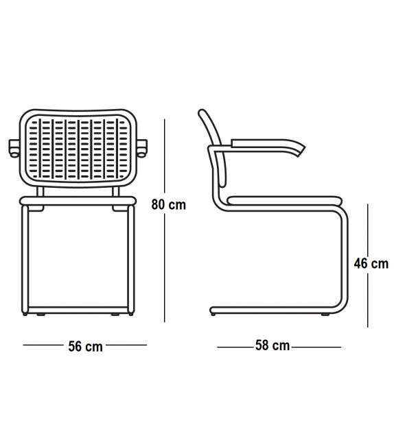 Cesca Chair Sessel mit Armlehnen Knoll