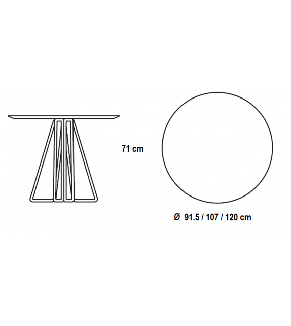 PaperClip Tisch Knoll