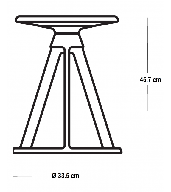 Piton™ Indoor Tabouret De Hauteur Fixe Height Stool Knoll
