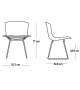 Bertoia Plastic Knoll Set of 2 Side Chairs