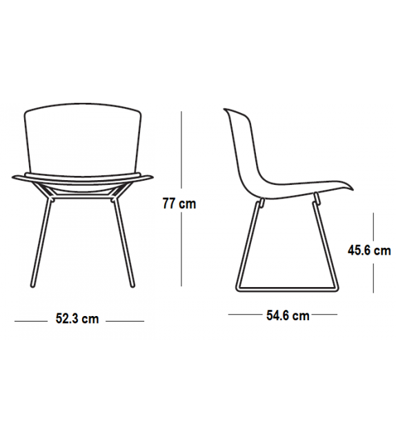 Bertoia Plastic Knoll Set de 2 Sillas