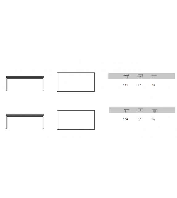 Florence Knoll Rectangular Side Table