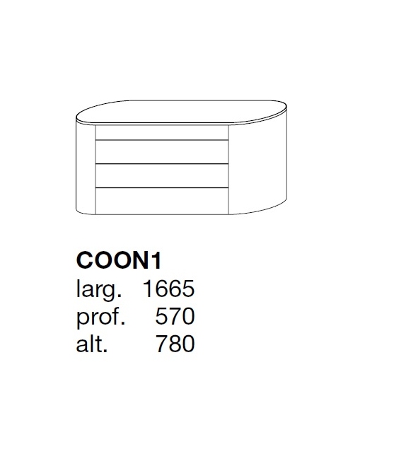 Onda Poliform Chest of Drawers