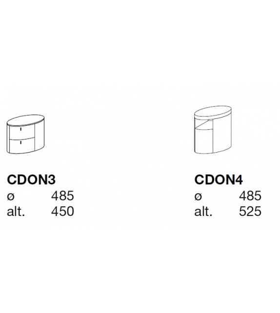 Onda Poliform Table de Chevet