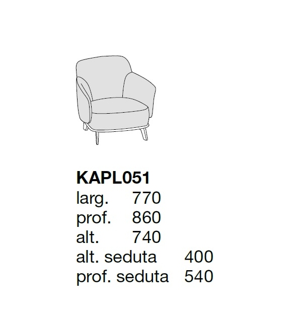 Kaori Poliform Poltrona