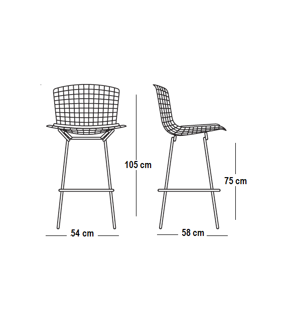 Bertoia Knoll Barstool