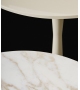 Flute Poliform Table Basse avec Plateau en Marbre