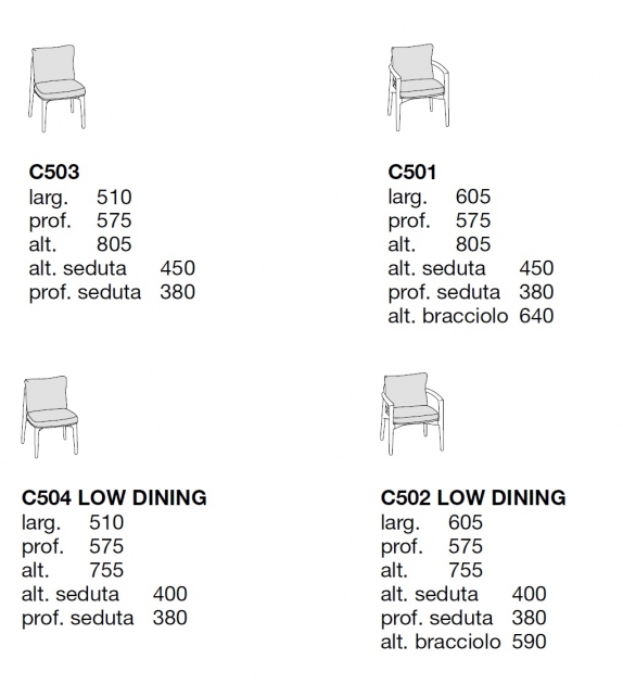 Magnolia Poliform Chaise