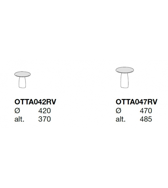 Strata Poliform Tavolino con Piano in Vetro