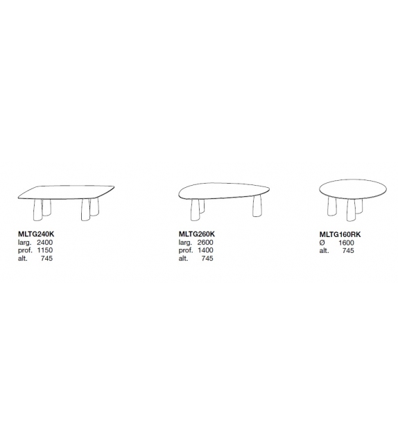 Poliform Monolith Outdoor Table