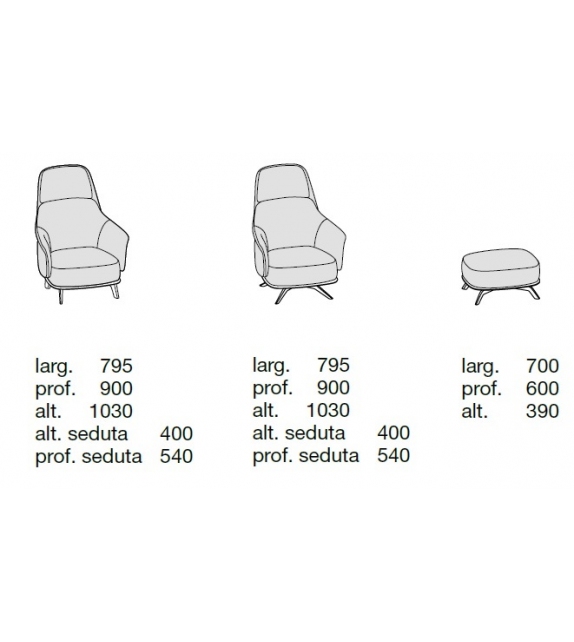 Kaori Lounge Poliform Butaca