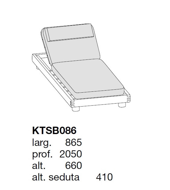 Ketch Poliform Sunbed