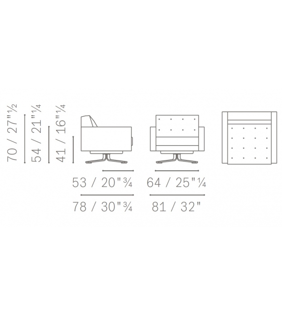 Kennedee poltrona girevole