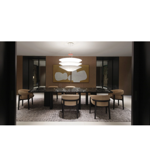 Adrien Poliform Tavolo con Piano in Marmo