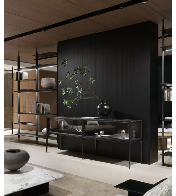 Aiko Poliform Sideboard with Flap Doors