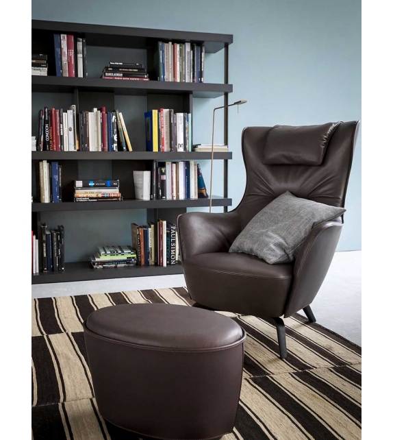 Poltrona Frau Pouf Mamy Blue