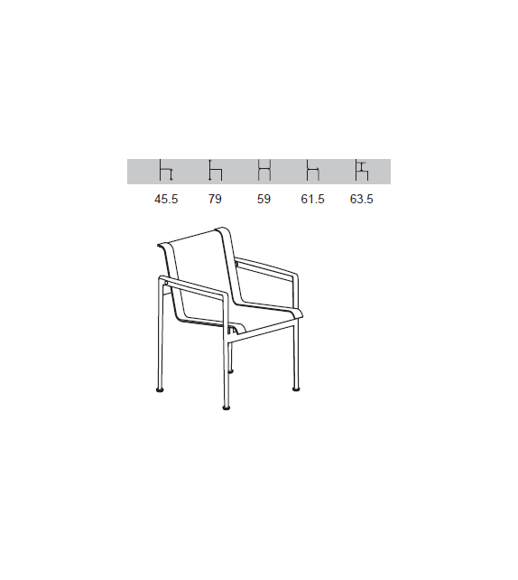 1966 Knoll Chaise de Salle à Manger avec Accoudoirs
