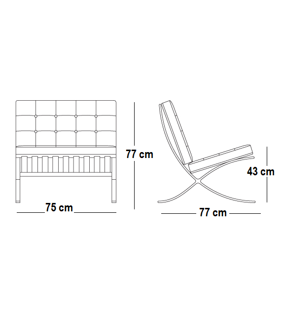 Barcelona Knoll Silla