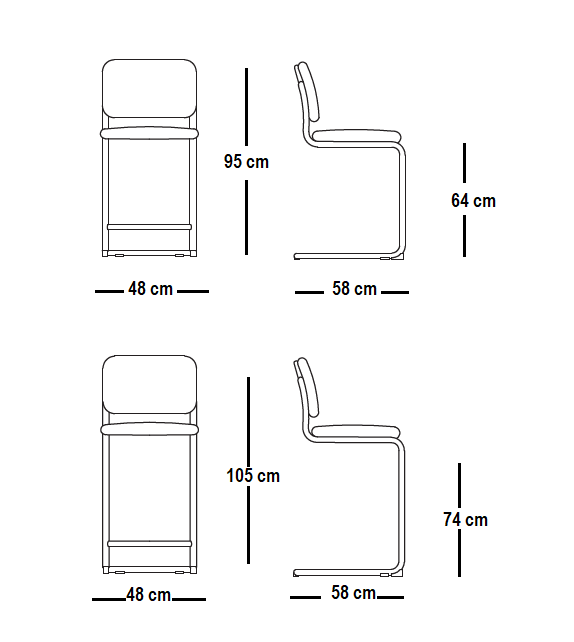 Cesca Relax Knoll Tabouret