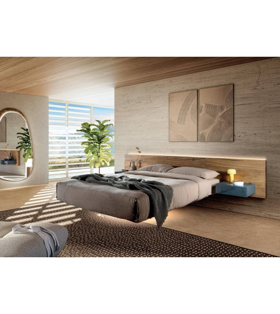 Fluttua Wood Lago Letto