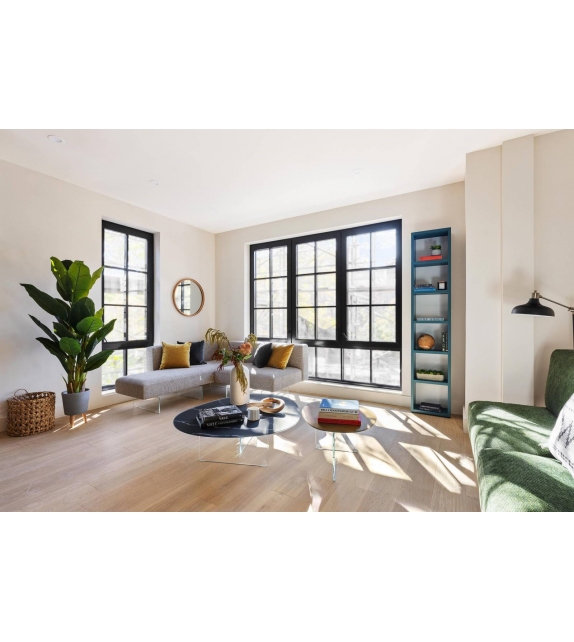 Pleasure Lago Tavolino con Piano in Vetro