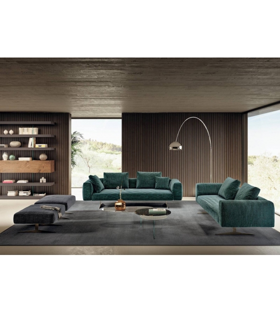 Pleasure Lago Table Basse avec Plateau en Verre