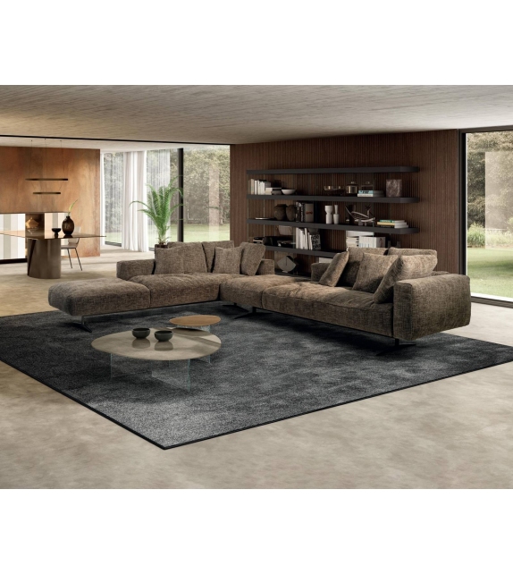 Pleasure Lago Table Basse avec Plateau en Verre