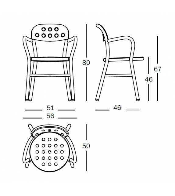Pipe Aluminum Magis Chair With Arms