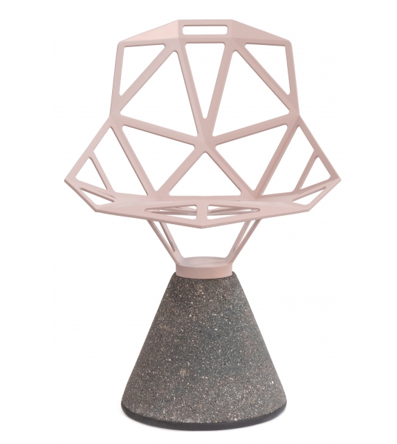 Chair_One Magis Sedia Con Base in Cemento